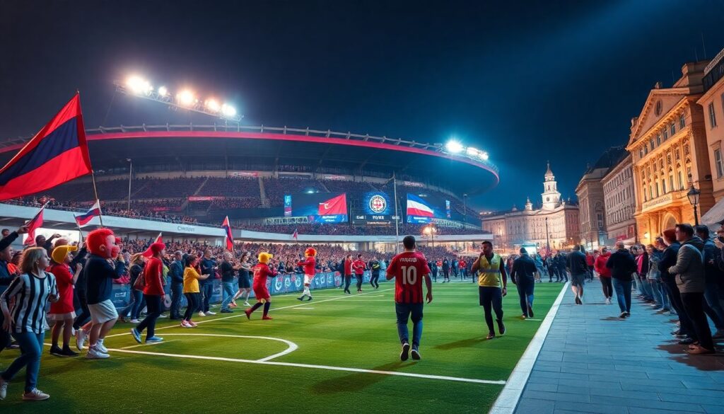 Культурная жизнь болельщиков Санкт-Петербурга - иллюстрация