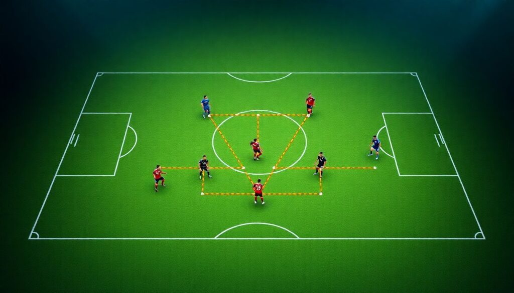 Разбор тактики: прессинг в четыре линии - иллюстрация