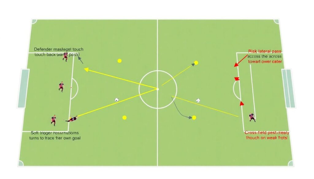 Разбор тактики: прессинг в четыре линии - иллюстрация