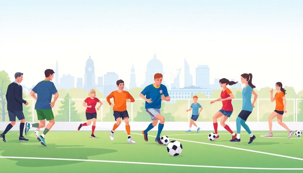 Здоровый образ жизни и футбол СПб - иллюстрация