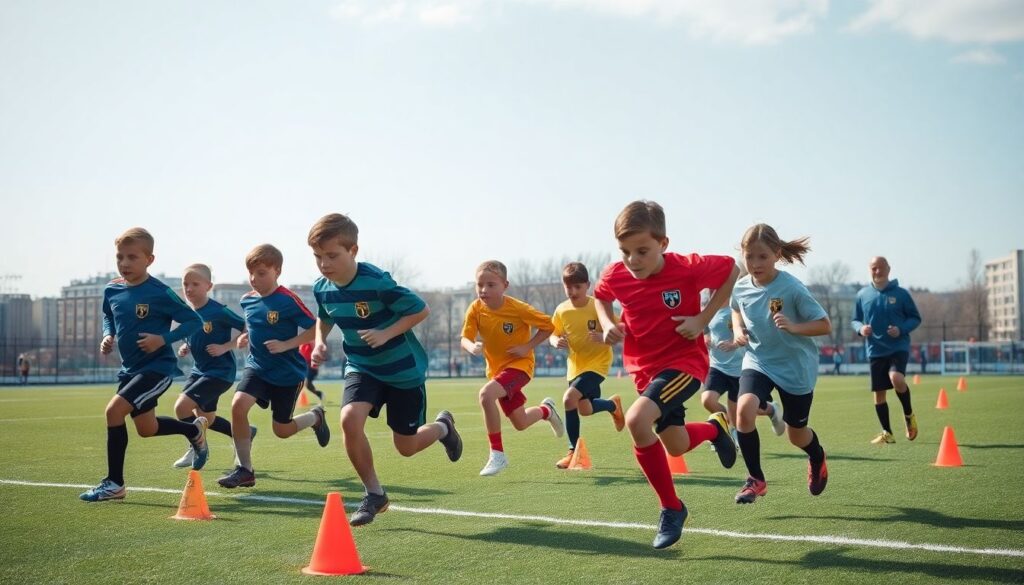 Как развивают физическую форму юных футболистов СПб - иллюстрация